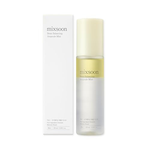 mixsoon Bean Balancing Ampoule Mist Skin moisturizer and Oil balance For Hydrated Radiance Korean Glass Skin Care 3.38 fl. oz. / 100ml | Amazon (US)