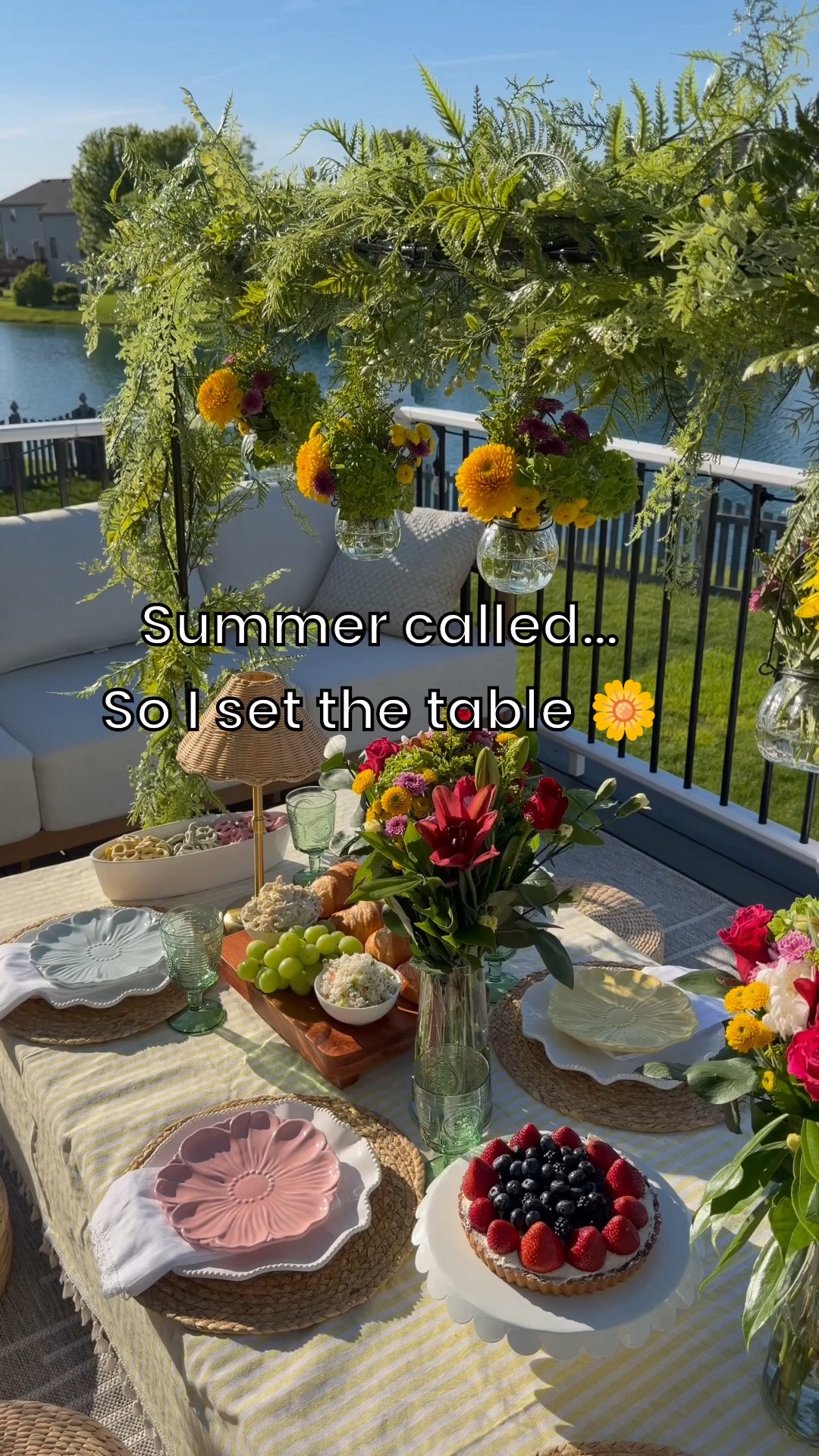 Turns out… happiness looks a lot like this. 🌼☀️

A picnic under the flowers, sweet treats on the table, and nowhere else to be.

Save this for your next summer gathering. 💛

#SummerPicnic #PicnicInspo #SummerDecor #OutdoorLiving #HostingIdeas

#LTKHome