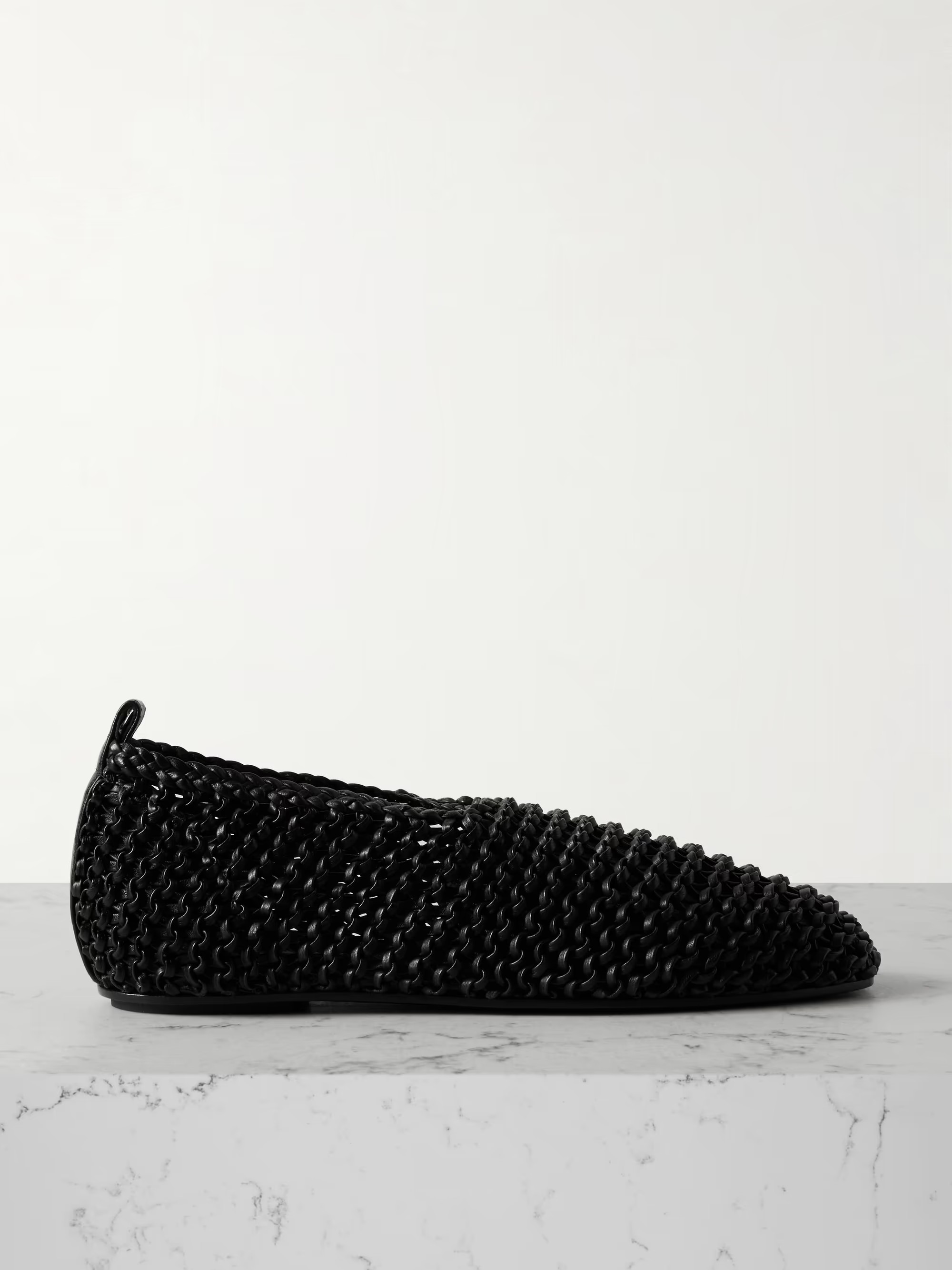 Woven leather ballet flats | NET-A-PORTER (UK & EU)