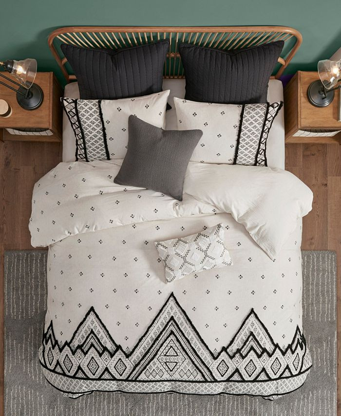 INK+IVY Marta 3 Piece Cotton Duvet Cover Set, Full/Queen & Reviews - Designer Bedding - Bed & Bat... | Macys (US)