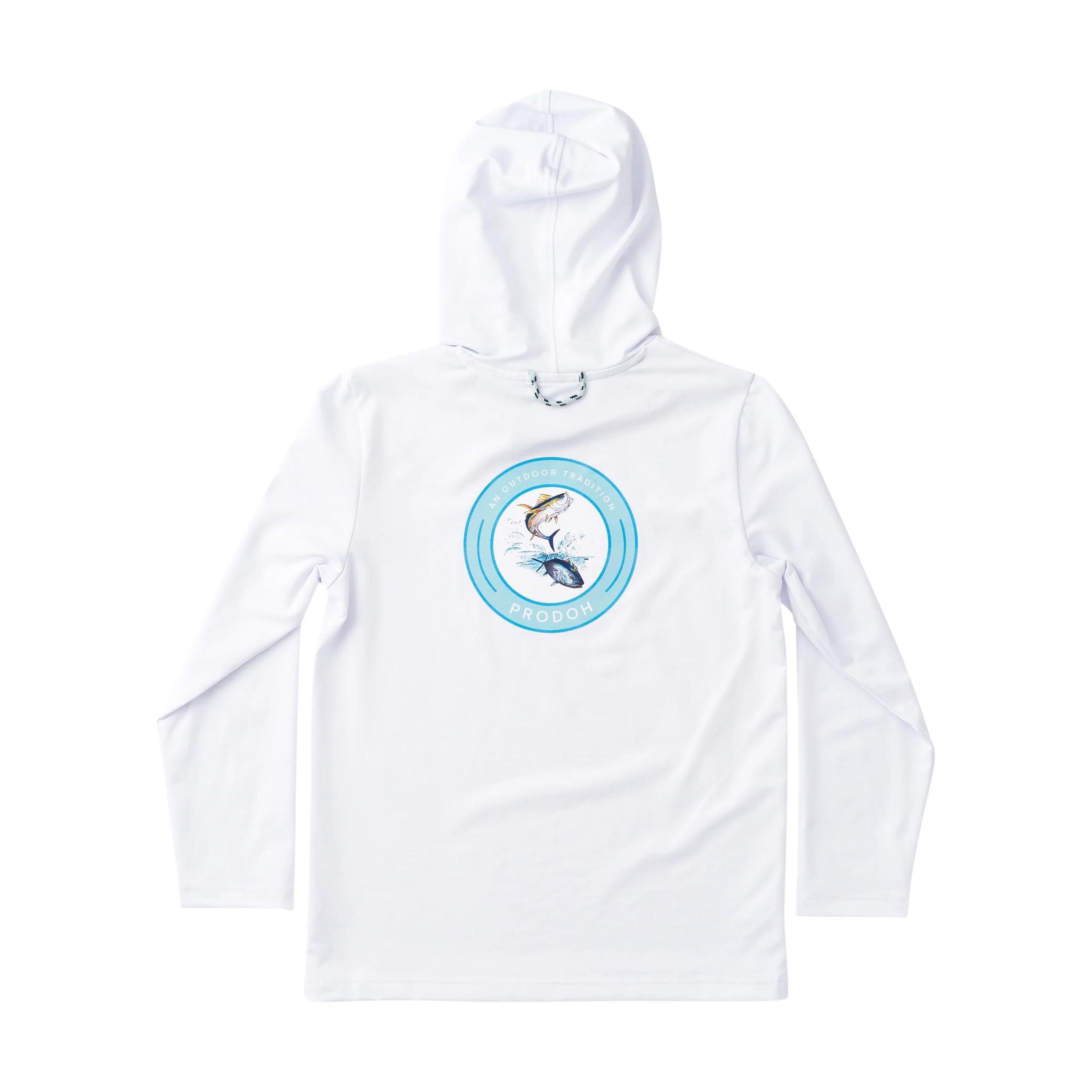 Kid's Pro Performance Hoodie T-shirt – Offshore Circle Fish Art | PRODOH