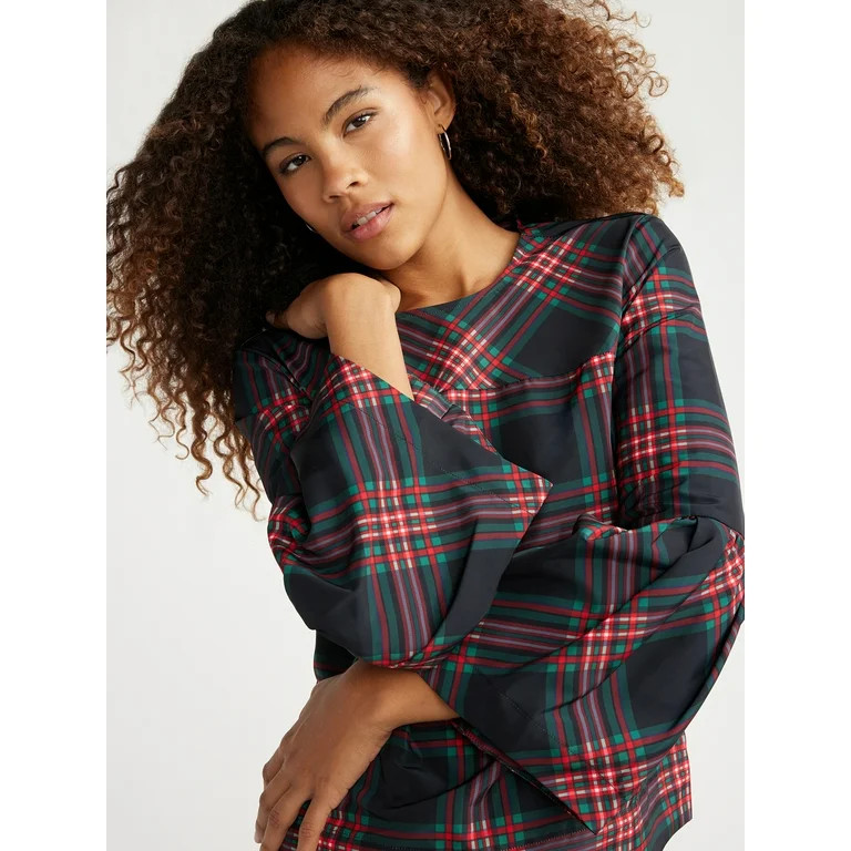 Free Assembly Women's Top with Long Bell Sleeves, Sizes XS-XXXL | Walmart (US)
