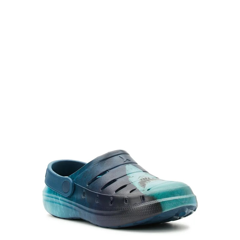 Rugged Shark Little and Big Kids Shark Week Clog Shoes, Sizes 10-4 | Walmart (US)