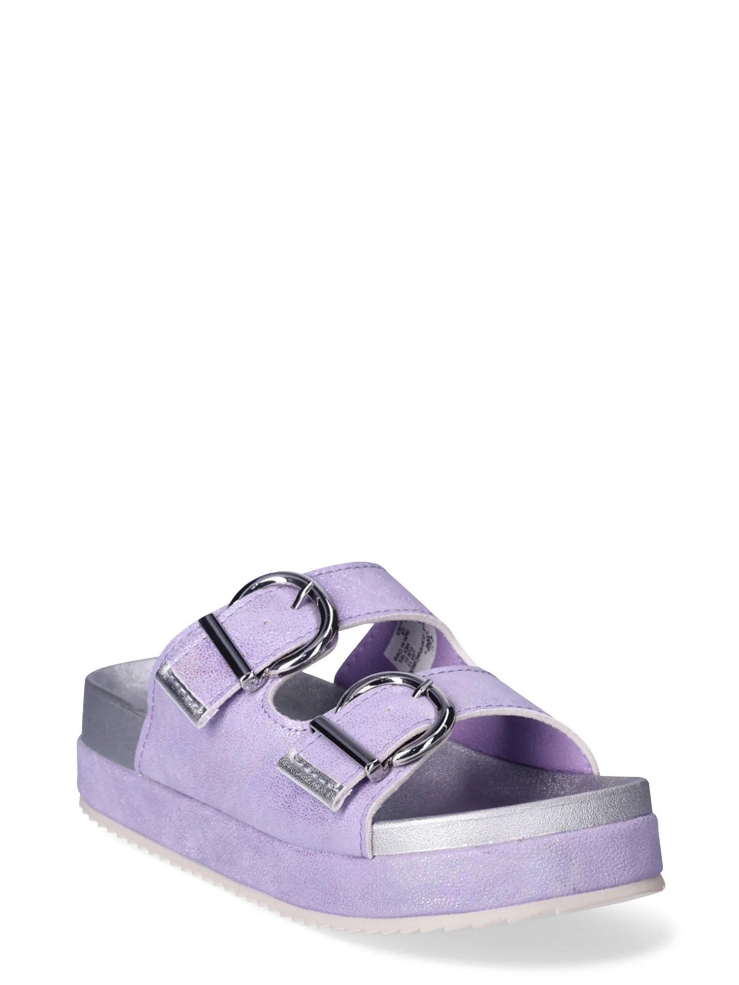 Justice Little and Big Girls Footbed Sandals - Walmart.com | Walmart (US)