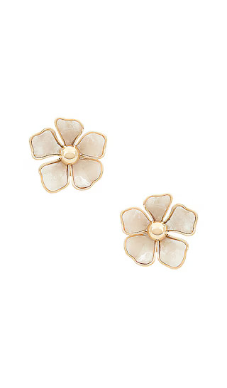 Baby Bloomer Earrings in White | Revolve Clothing (Global)