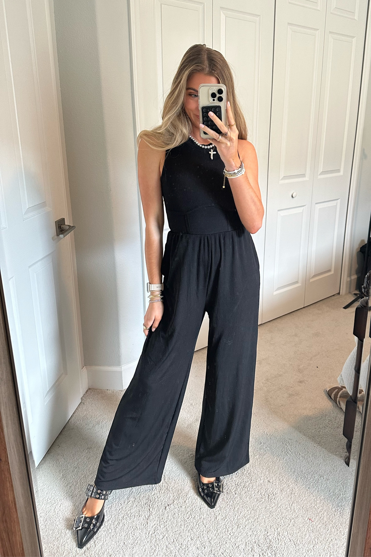 Solid Crew Neck Jumpsuit, Sleeveless Tank Jumpsuit For Spring & Summer, Women's clothing. Wide Welt Buckle Ballet Flats for Women Slingback Flats Casual Ballerina Shoes Flat Squared Block Heel Pumps. Wide Welt Buckle Ballet Flats for Women Slingback Flats Casual Ballerina Shoes Flat Squared Block Heel Pumps. Jewelry tour. Jewelry. Necklace  

#LTKfindsunder50 #LTKshoecrush #LTKstyletip