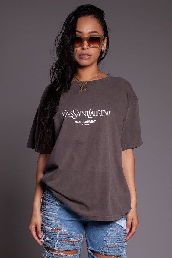 Yves Tees Luxury Inspired Bape Yeezy Kanye West Vlone Palace CDG Unisex Charcoal T-Shirt | Etsy (US)