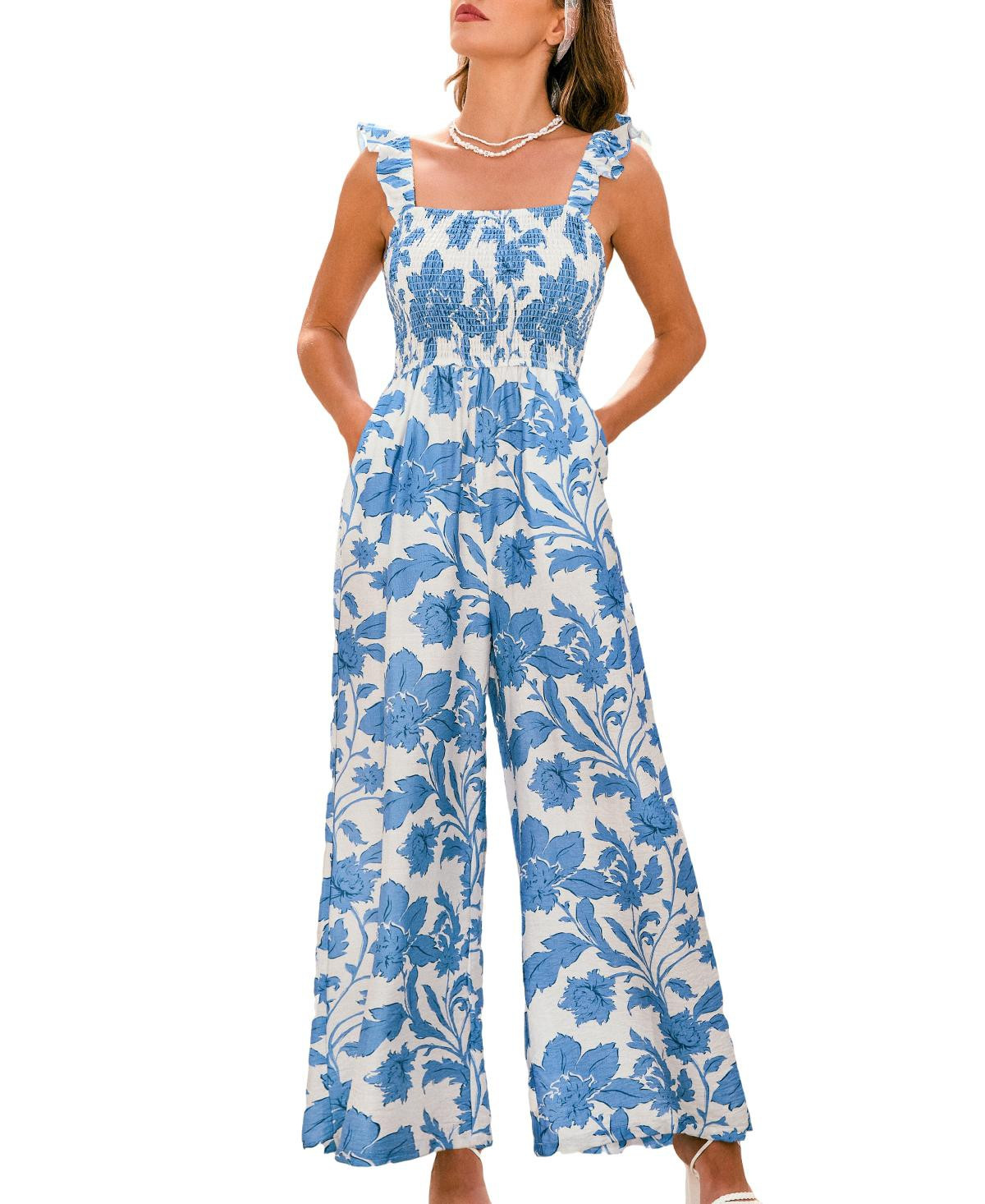Cupshe Women's Mesmerizing Floral Jumpsuit - White | Macy's