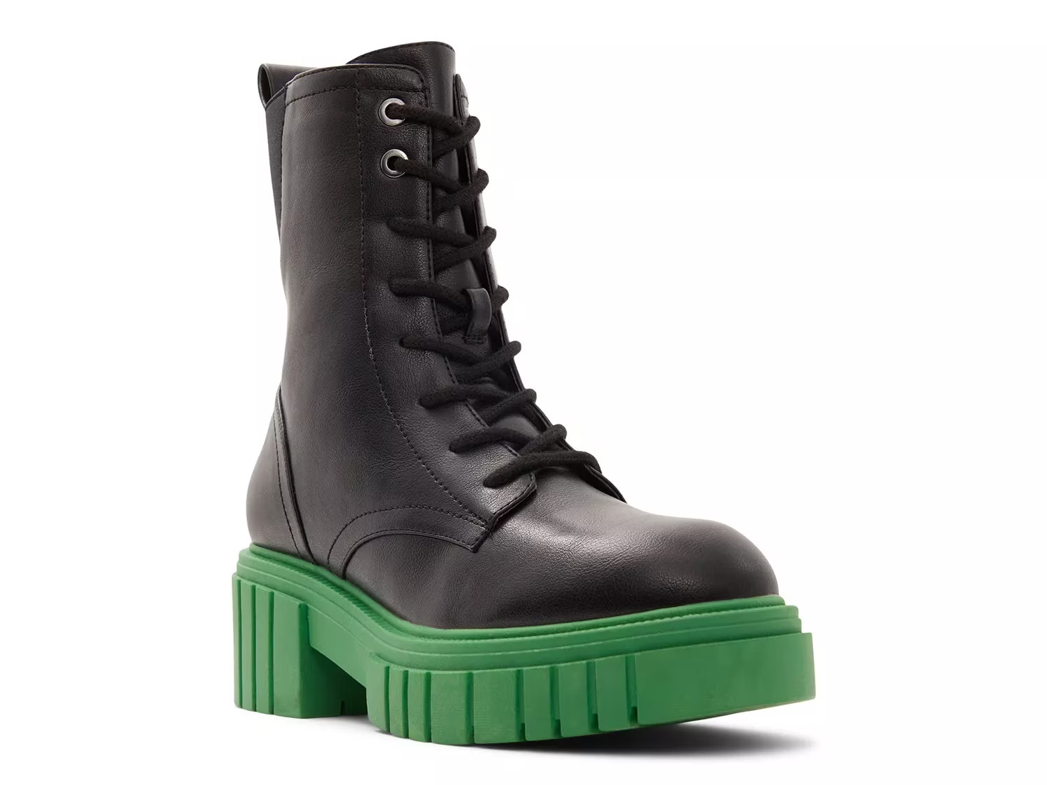 Call It Spring Drivenn Combat Boot | Women's | Black/Green | Size 6.5 | Boots | Block | Combat | Lug | DSW