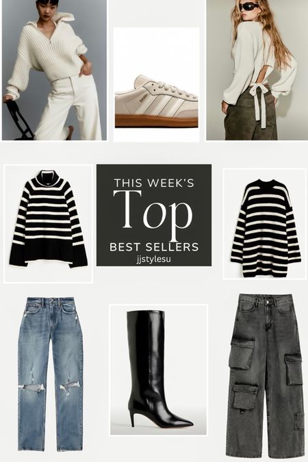 𝒯𝒽𝒾𝓈 𝒲𝑒𝑒𝓀’𝓈 𝐵𝑒𝓈𝓉 𝒮𝑒𝓁𝓁𝑒𝓇𝓈 ♥️
Adidas Sambas
Knot Sweaters
Striped Sweater 
Striped Dress
Black Boots 
Abercrombie Jeans
Cargo Pants


#LTKSeasonal #LTKshoecrush #LTKstyletip