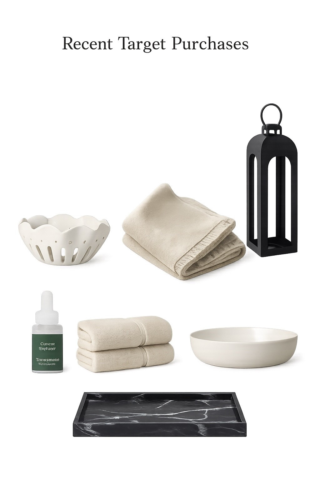 Recent Target Purchases

These are the pieces I grabbed on my last Target run and every single one looks way more expensive than it is. Neutral, minimal, and easy to mix into any space.

From the wavy bowl to the chunky knit and marble tray, these are those quiet staples that instantly elevate a room without trying too hard.

#LTKHome #LTKSaleAlert
