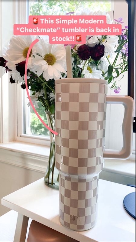 This checkmate tumbler from simple modern is back in stock just in time for the holidays! It will sell out so grab yours now!

It would make a great gift for just about anyone on your list.

Simple modern | checkered tumbler | insulated tumbler | Stanley dupe | gift for her | gift idea

#LTKhome #LTKGiftGuide #LTKfindsunder50