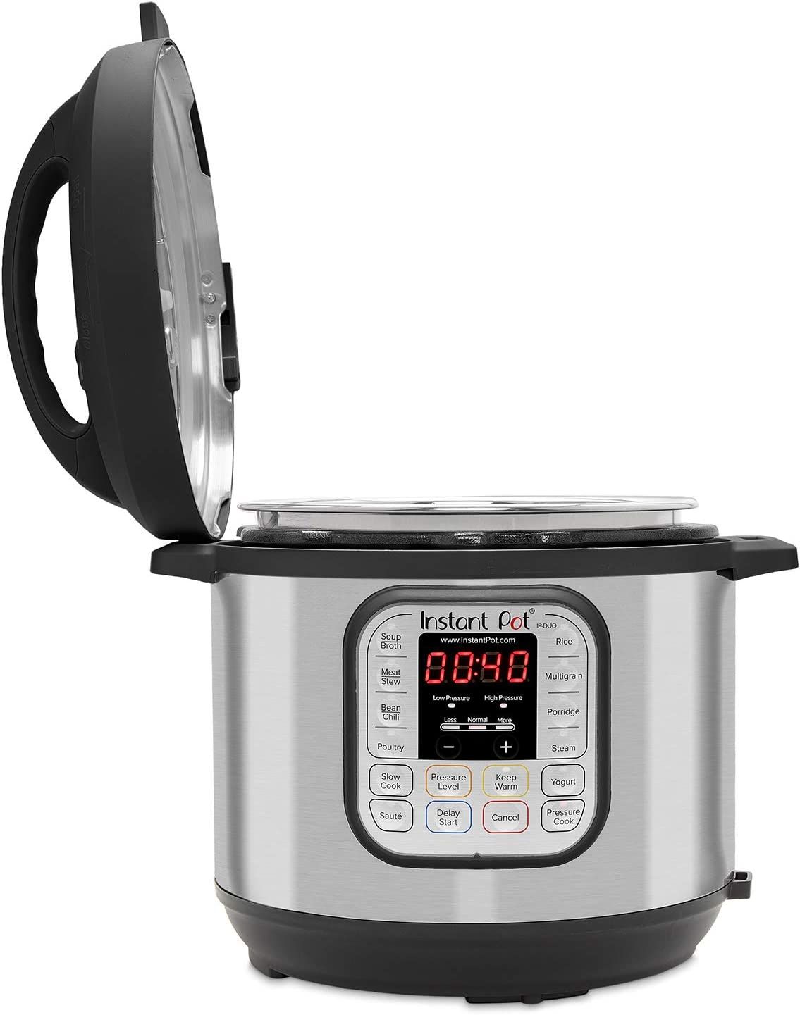 Instant Pot Duo 7-in-1 Electric Pressure Cooker, Sterilizer, Slow Cooker, Rice Cooker, Steamer, S... | Amazon (US)