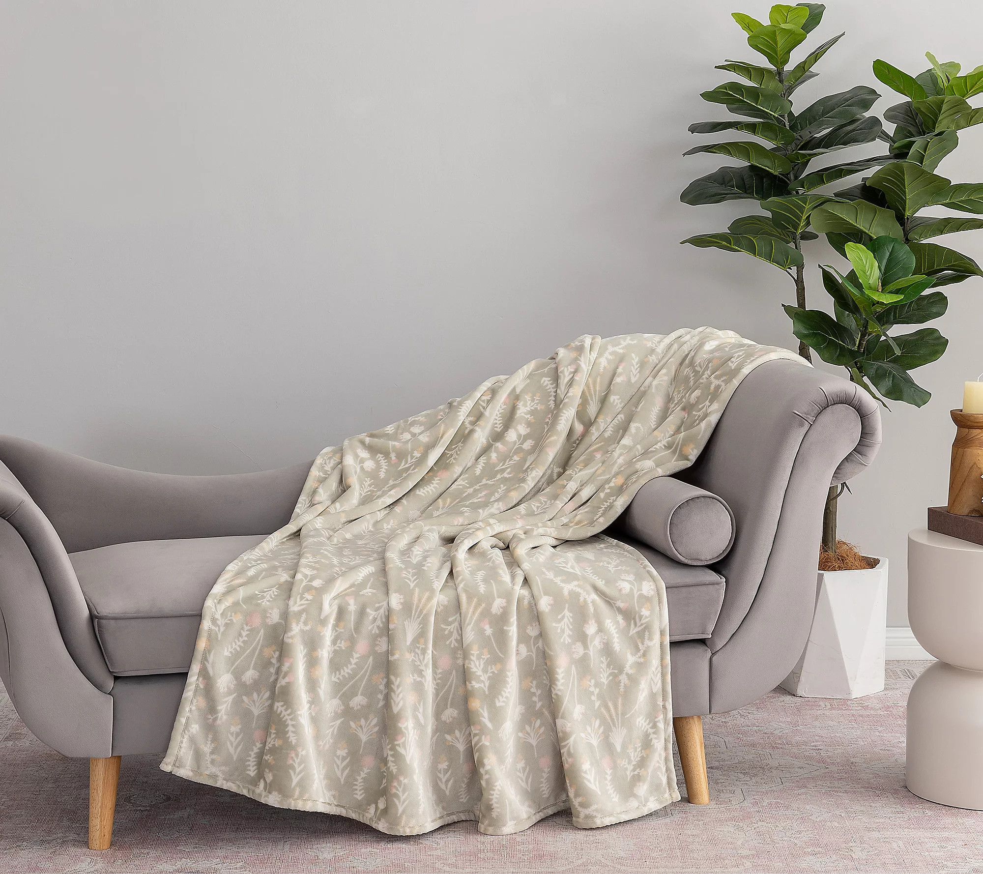 Berkshire 60x70 Garden Collection VelvetsoftThrow | QVC