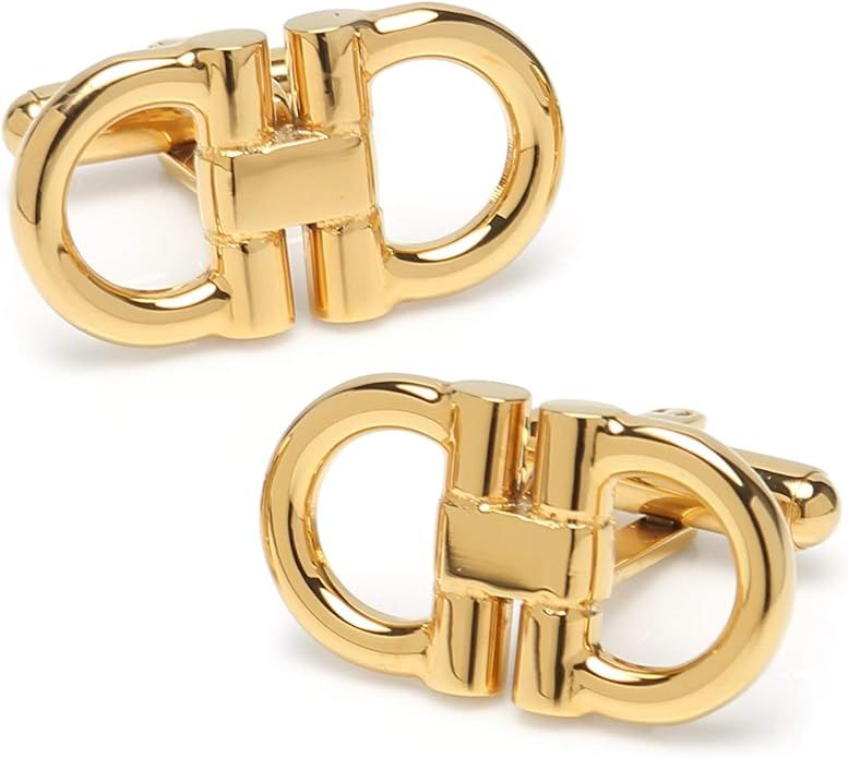 Ox and Bull Trading Co Horse Bit Gold Stainless Steel Cufflinks | Amazon (US)