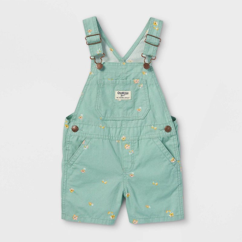 OshKosh B'gosh Toddler Girls' Shortalls - Green | Target
