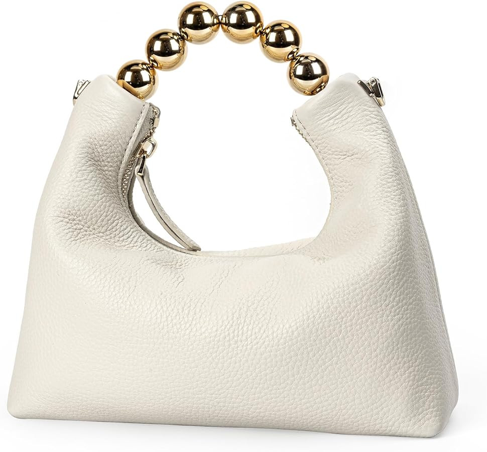 DORIS&JACKY Small Top Handle Clutch Bag for Women Designer Crossbody Purse With Pearl Tote Handle... | Amazon (US)