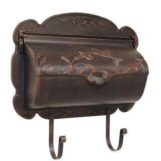 Hummingbird Copper Wall Mount Horizontal Mailbox SHB-1004-CP - The Home Depot | The Home Depot
