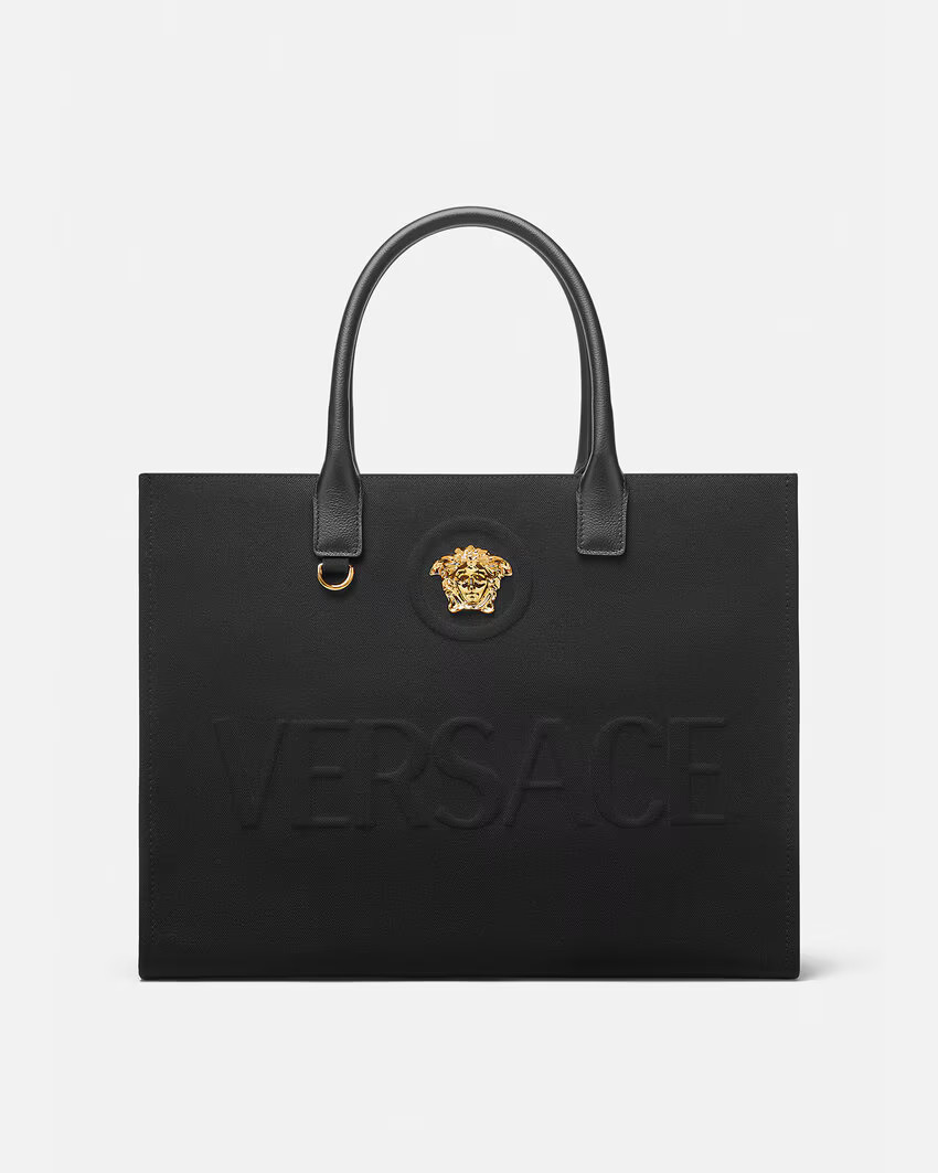 La Medusa Canvas Large Tote Bag | Versace (US)