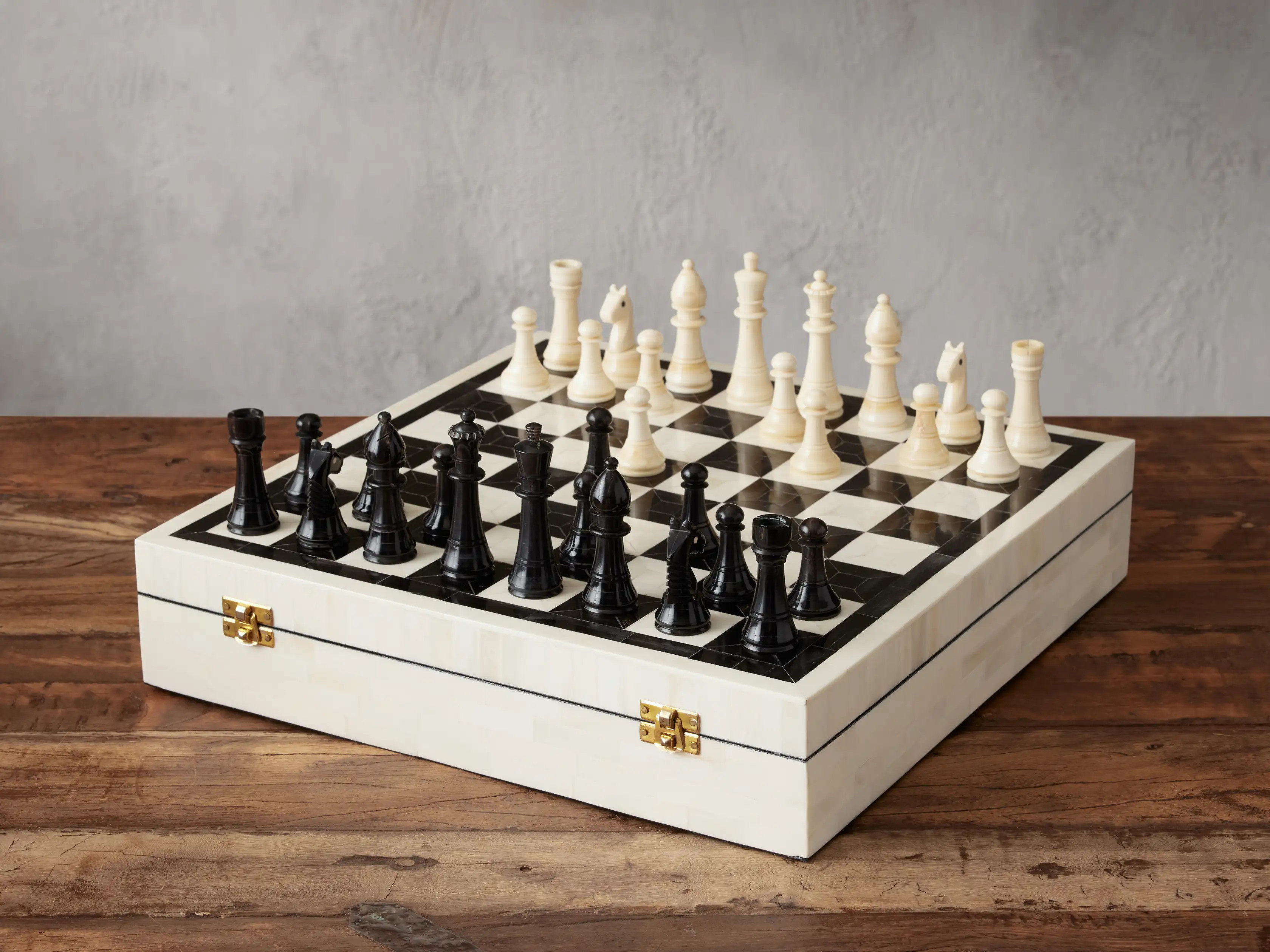 Jimena Boxed Chess Set | Arhaus