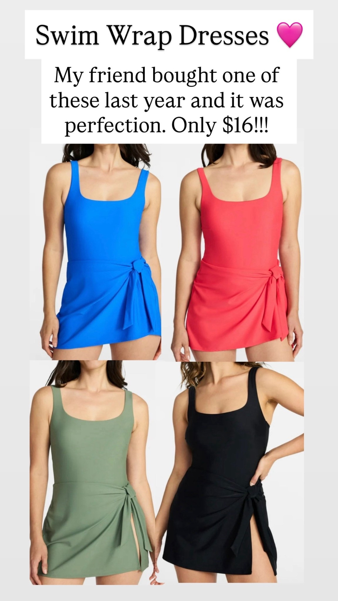 The cutest swim wrap dresses

#LTKgrwm