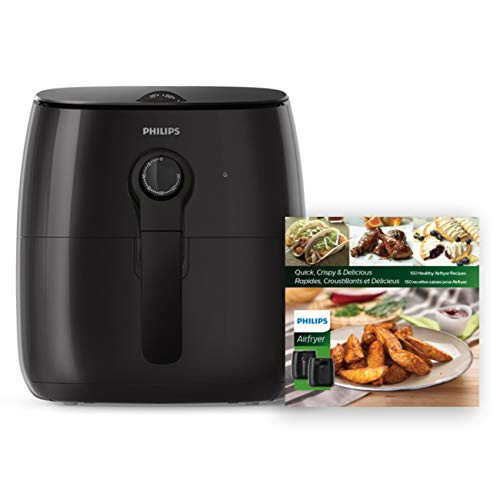 Philips Kitchen Appliances Philips Premium Analog Airfryer with Fat Removal Technology + Revipe Cookbook, 3qt, Black, HD9721/99 | Amazon (US)