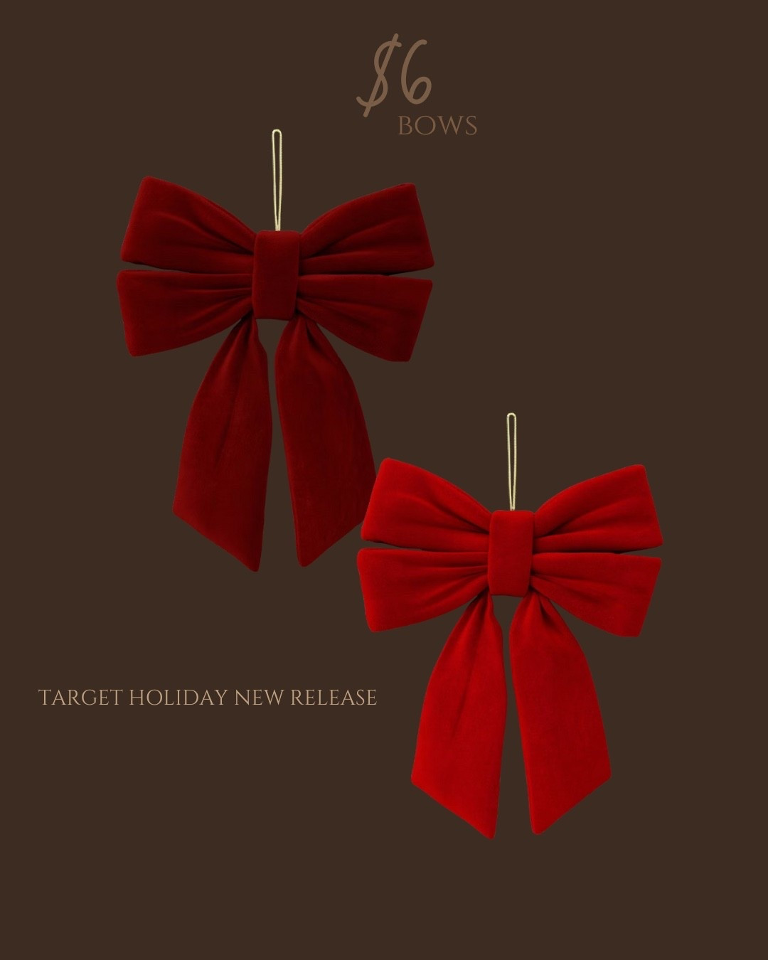 OEMMGEEE 😍 these $6 bows are it this season!! Target’s holiday new release and I swear they’re gonna flyyy 🫶🏼 high sell-out risk for sure

Holiday finds, bows, holiday decor, Christmas decor, target decor, target home finds

#LTKFindsUnder50 #LTKHome #LTKSeasonal
