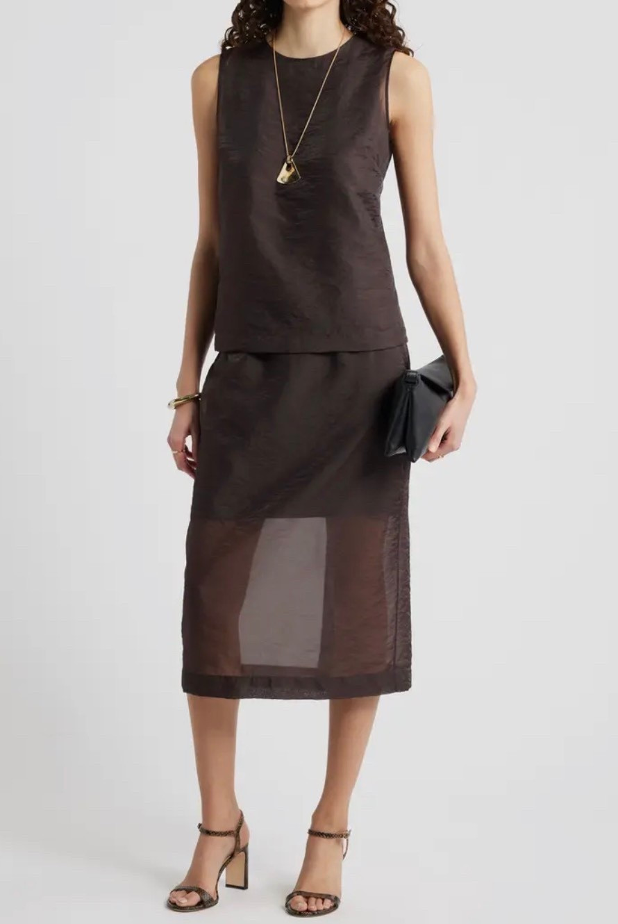 Love this sheer look!
Skirt 

#LTKSeasonal