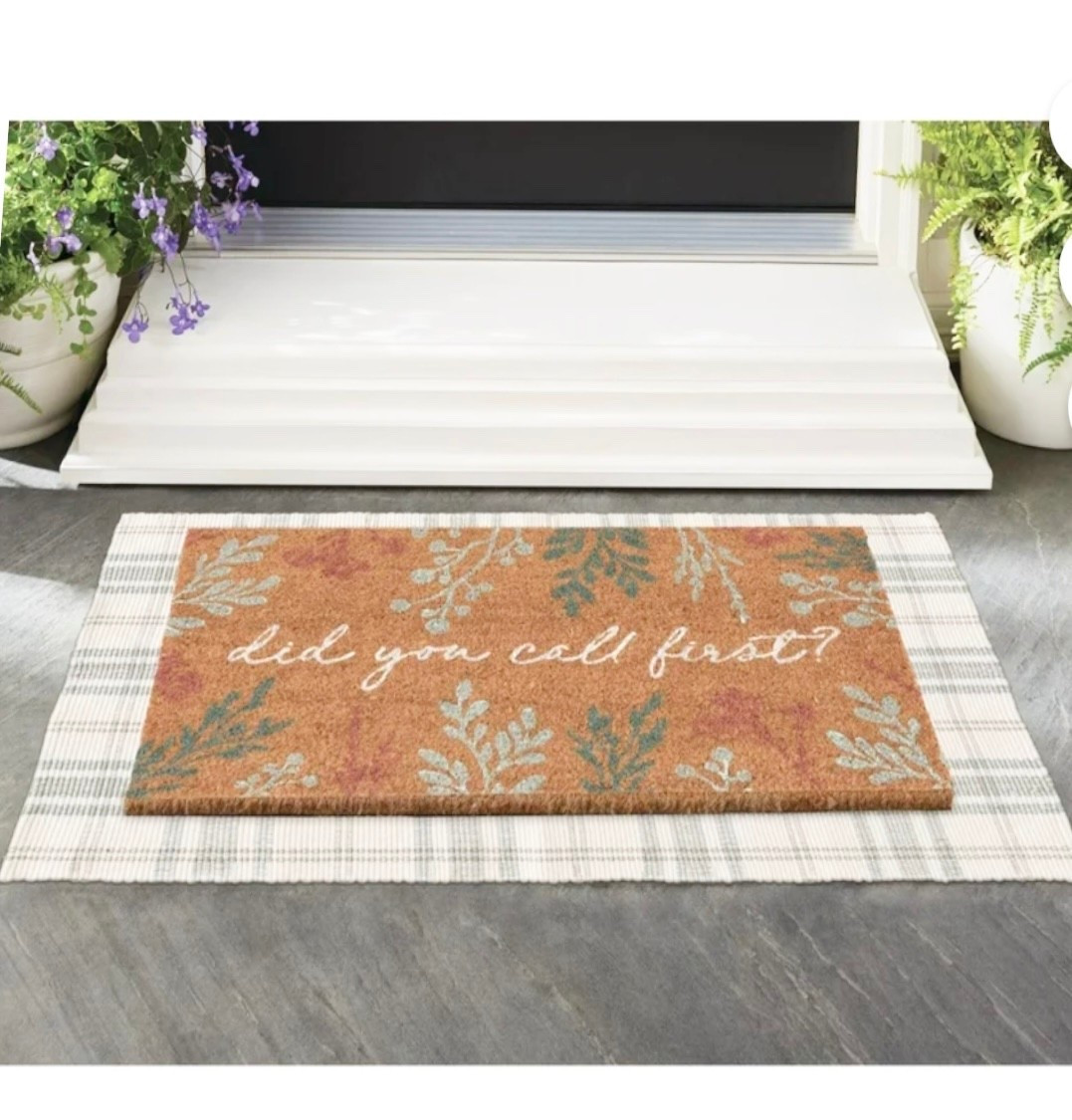 Spring doormat 
Home refresh 

#LTKHome #LTKSeasonal #LTKmomlife