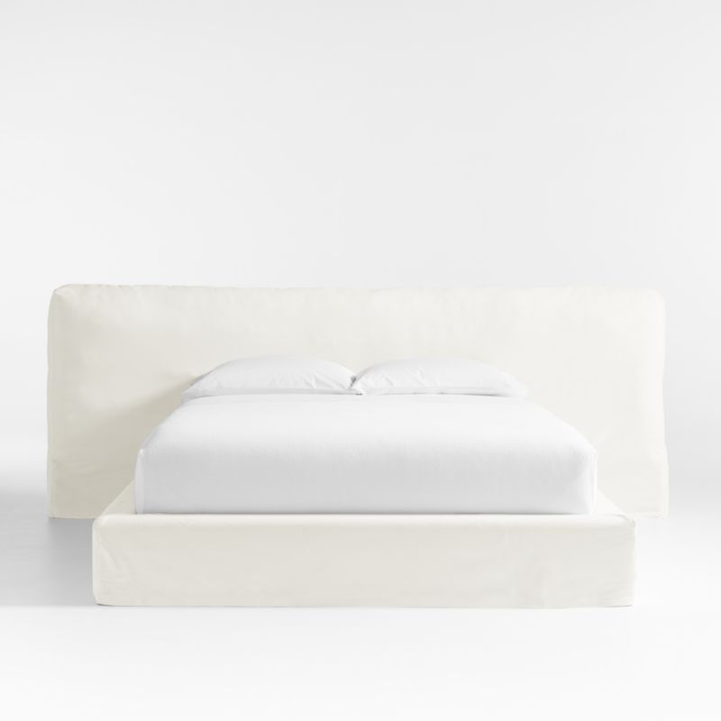 Ever White Slipcover Queen Bed by Leanne Ford + Reviews | Crate & Barrel | Crate & Barrel