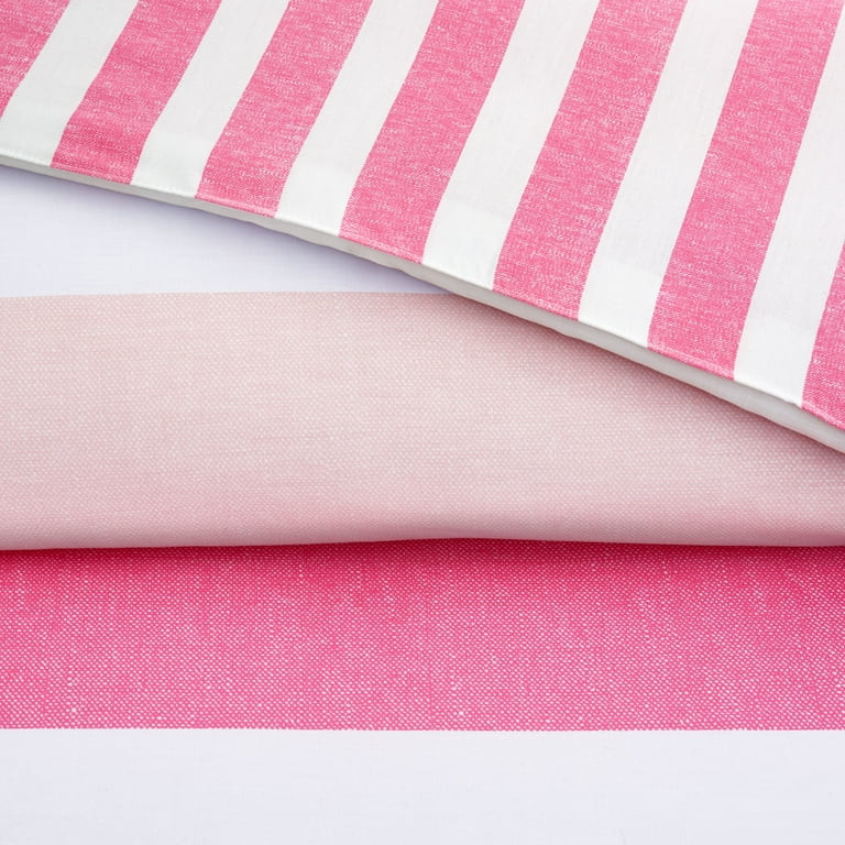 Gap Home Kids Ombre Stripe Reversible Organic Cotton Blend Comforter Set, Full/Queen, Pink, 3-Pie... | Walmart (US)