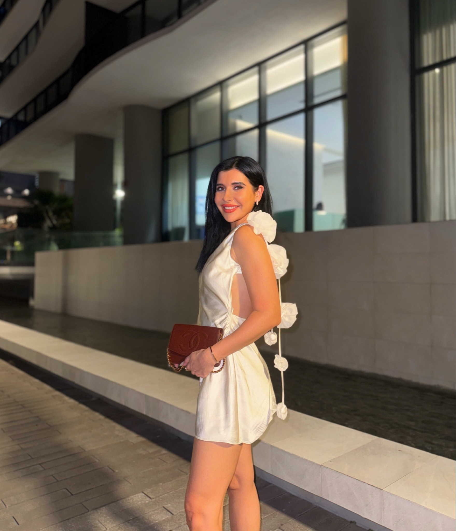 ワンピース andmaryAM1487 Lona ribbon mini dress ANDMARY】Lona