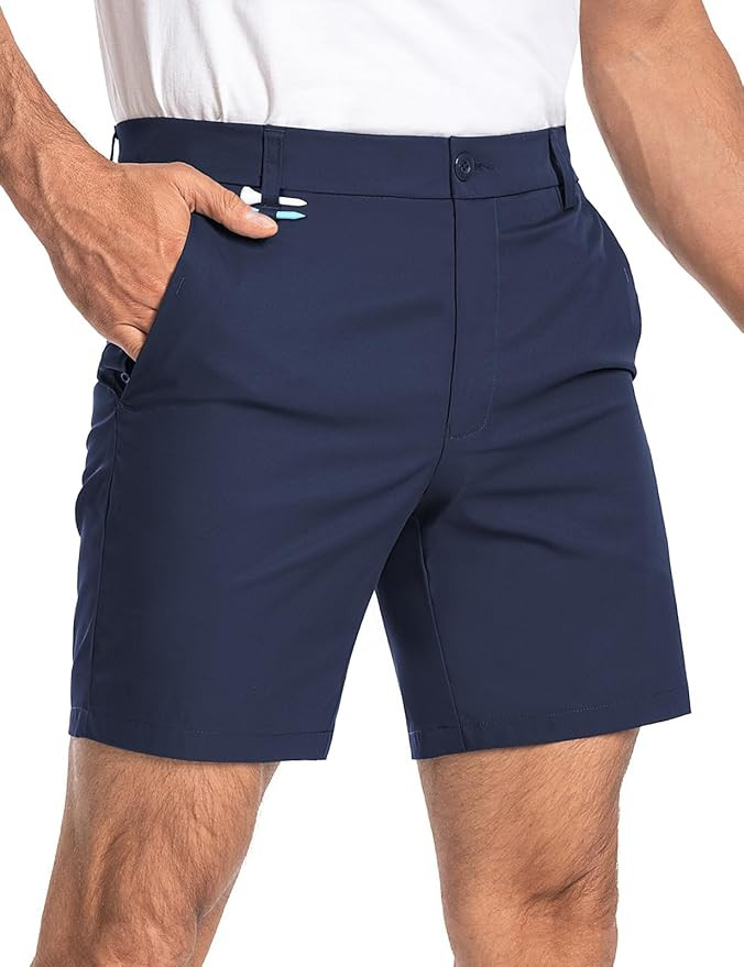 Men's Golf Shorts 7" 10" Dress Casual Shorts Quick Dry Stretch Anti-Wrinkle Work Hybrid Chino Sho... | Amazon (US)