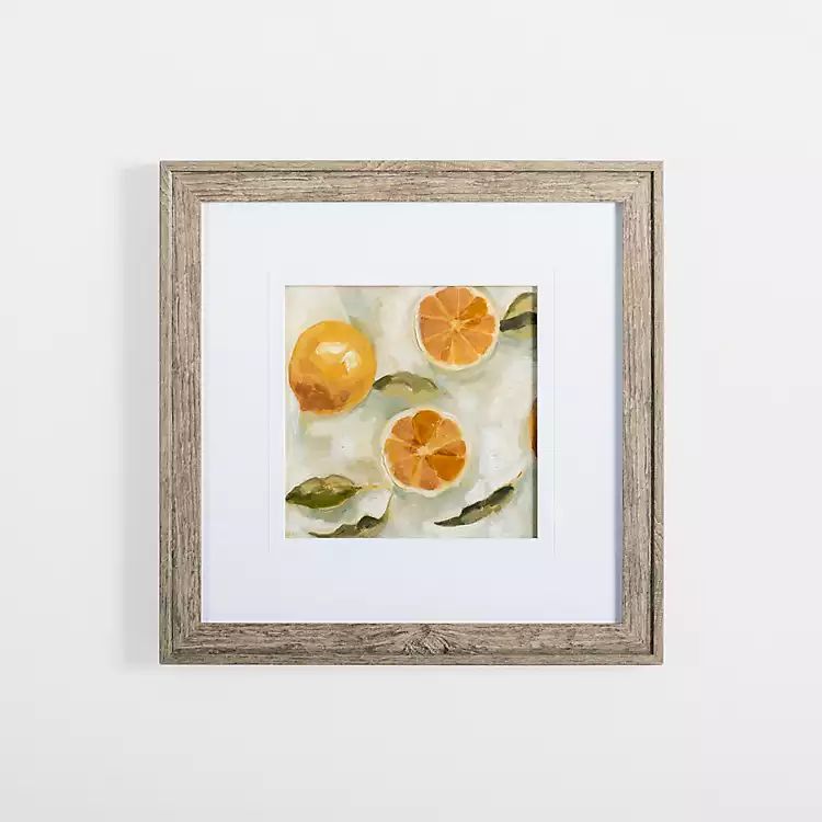 New! Slice It Citrus I Framed Art Print | Kirkland's Home