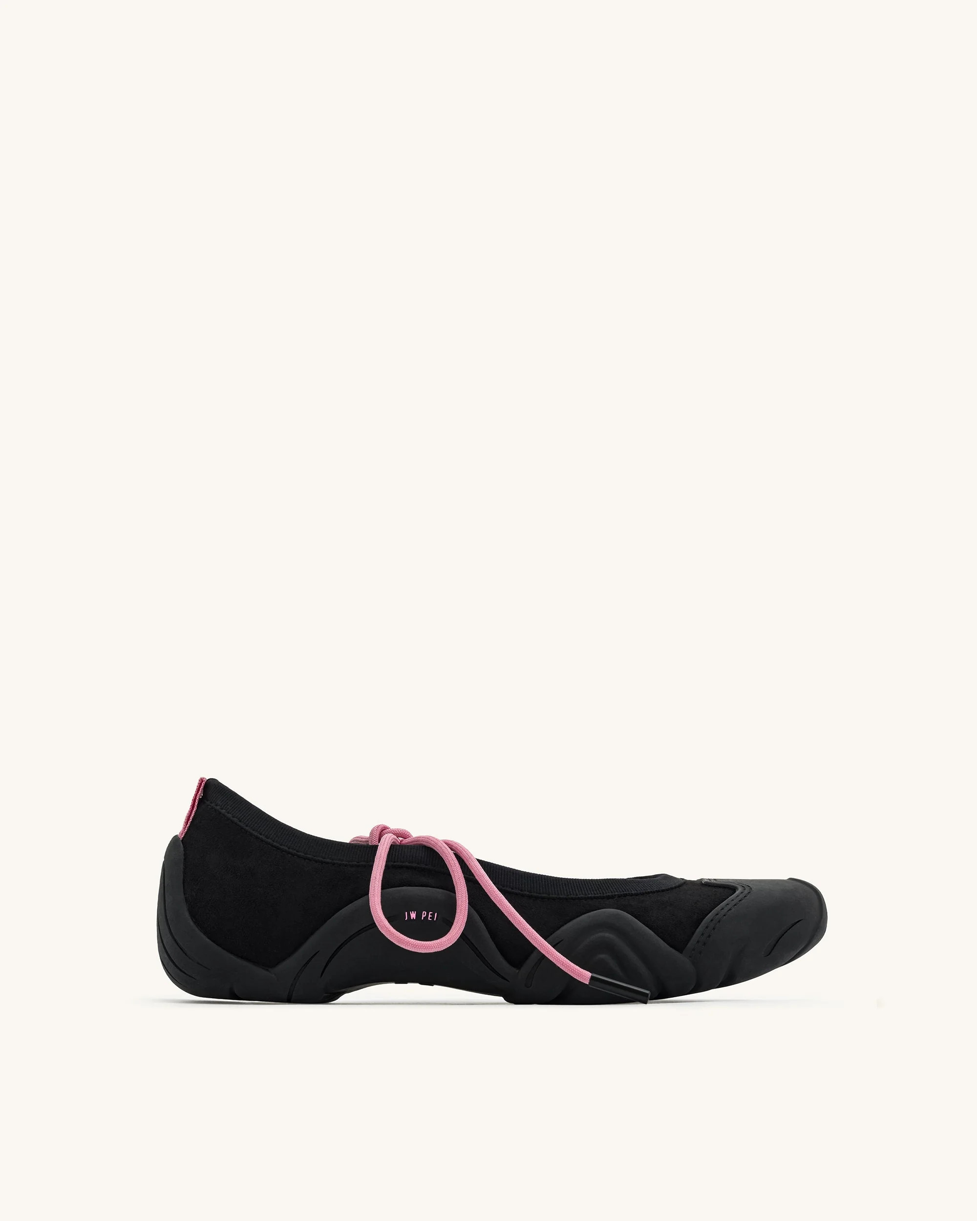 Caitlin Lace-up Ballerina Sneakers - Black | JW PEI US