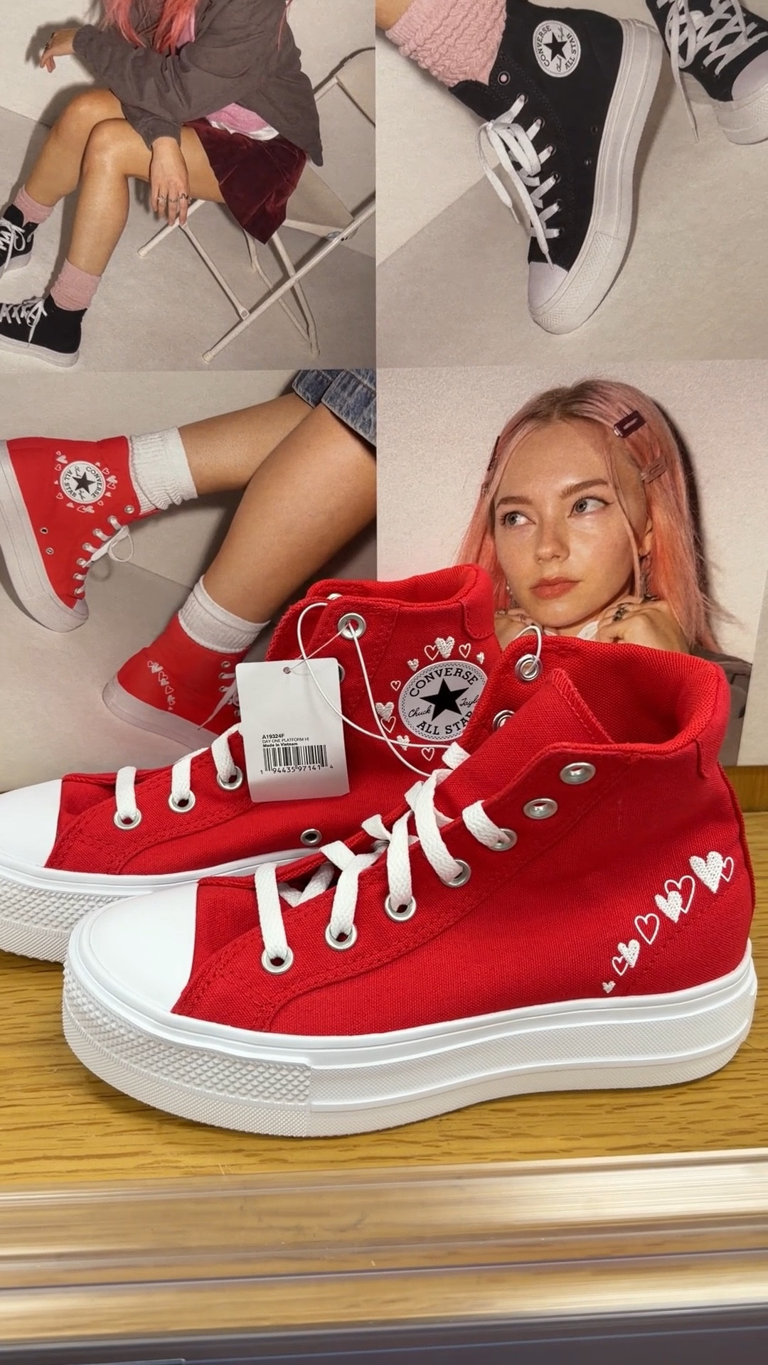 Super cute red heart platform converse hi tops I found at Target. #shoes #converse #platformshoes #valentinesday #womensshoes #sneakers #ootd

#LTKdayinmylife #LTKootd #LTKgrwm
