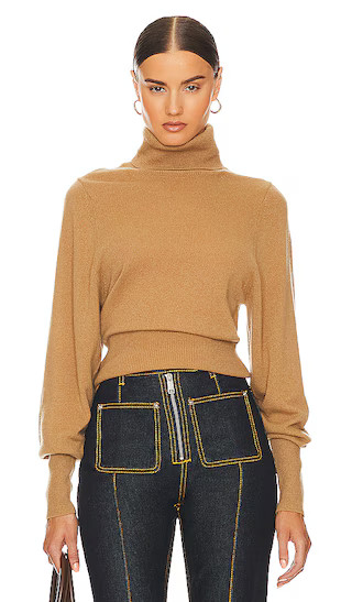 Aren Cashmere Turtleneck Sweater in Camel | Revolve Clothing (Global)