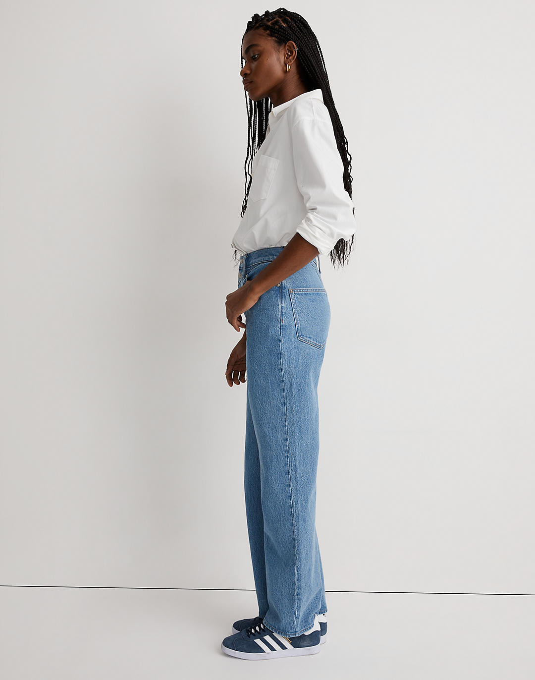 The Petite Perfect Vintage Wide-Leg Crop Jean in Harding Wash | Madewell