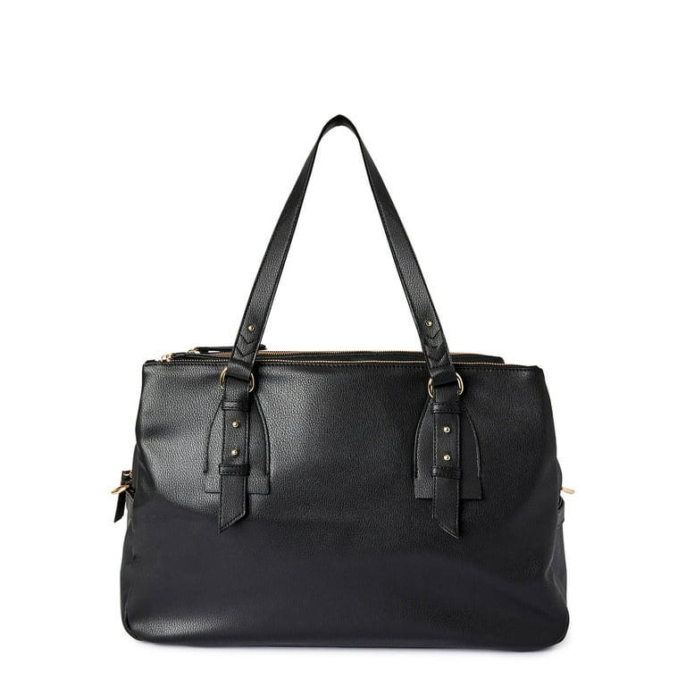 Time and Tru Women’s Triple-Section Weekender Bag Black | Walmart (US)