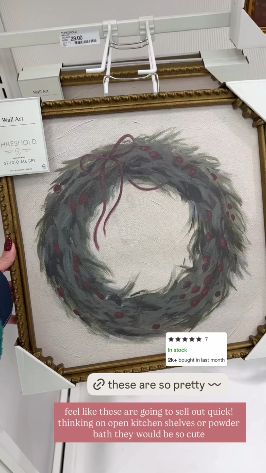 feel like these are going to sell out quick! thinking on open kitchen shelves or powder bath they would be so cute

Target home, Target finds, Target Christmas decor, Christmas wall art 

#LTKHoliday #LTKSeasonal #LTKHome