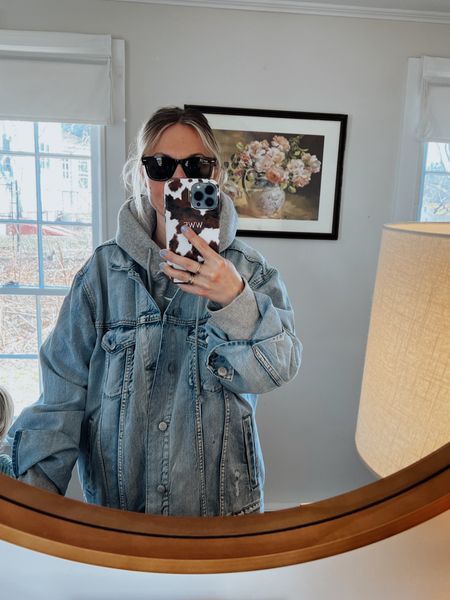 Found THE perfect over sized denim jacket 🥰 I’m wearing men’s xl and it’s just under $45