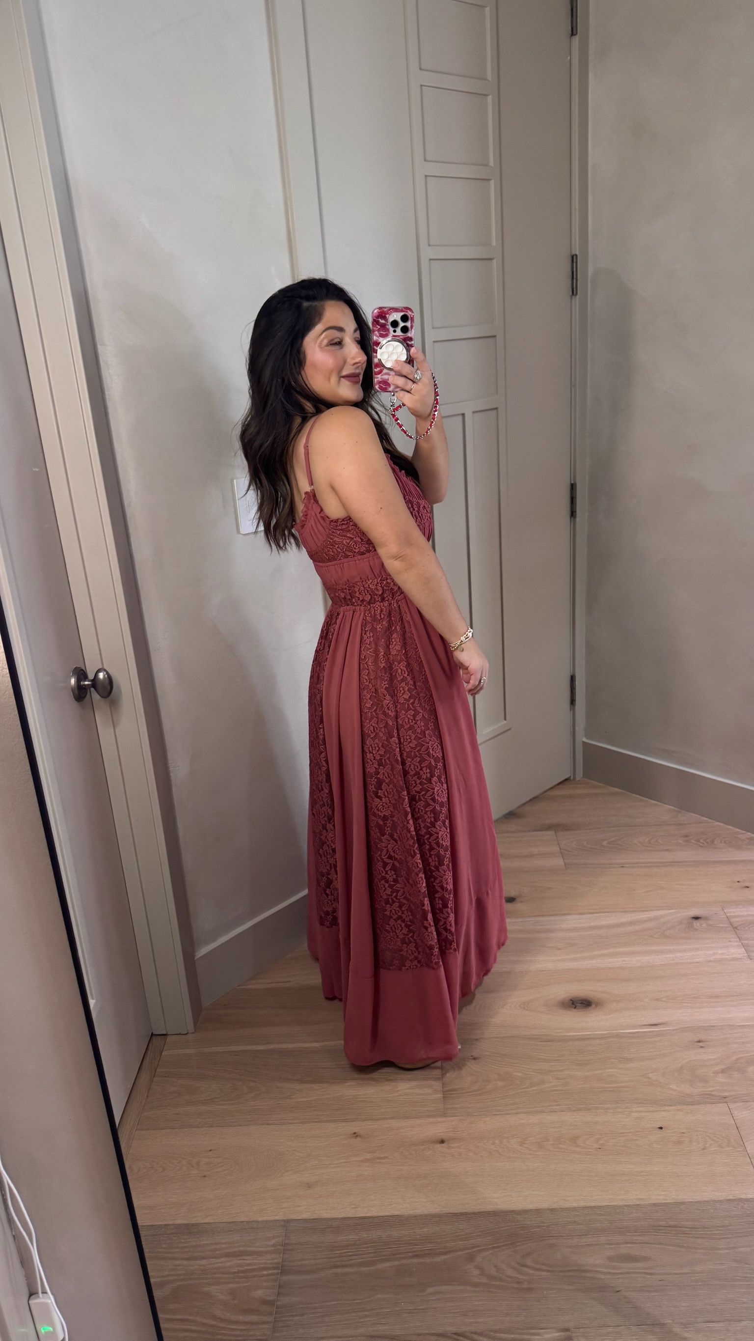 The most gorgeous dress for your next event!! 
Size small color rose 

5'0" 140lbs
Petite friendly, bump friendly

#LTKSeasonal #LTKPetite #LTKWedding