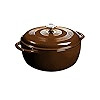 Lodge 6 Quart Enameled Cast Iron Dutch Oven with Lid – Dual Handles – Oven Safe up to 500° F... | Amazon (US)
