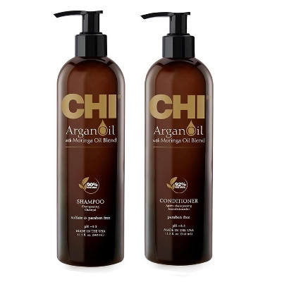 CHI Argan Oil Shampoo & Conditioner Set (11.5 oz DUO SET) - for Nourishing, Moisturizing, and Revitalizing Hair | Target