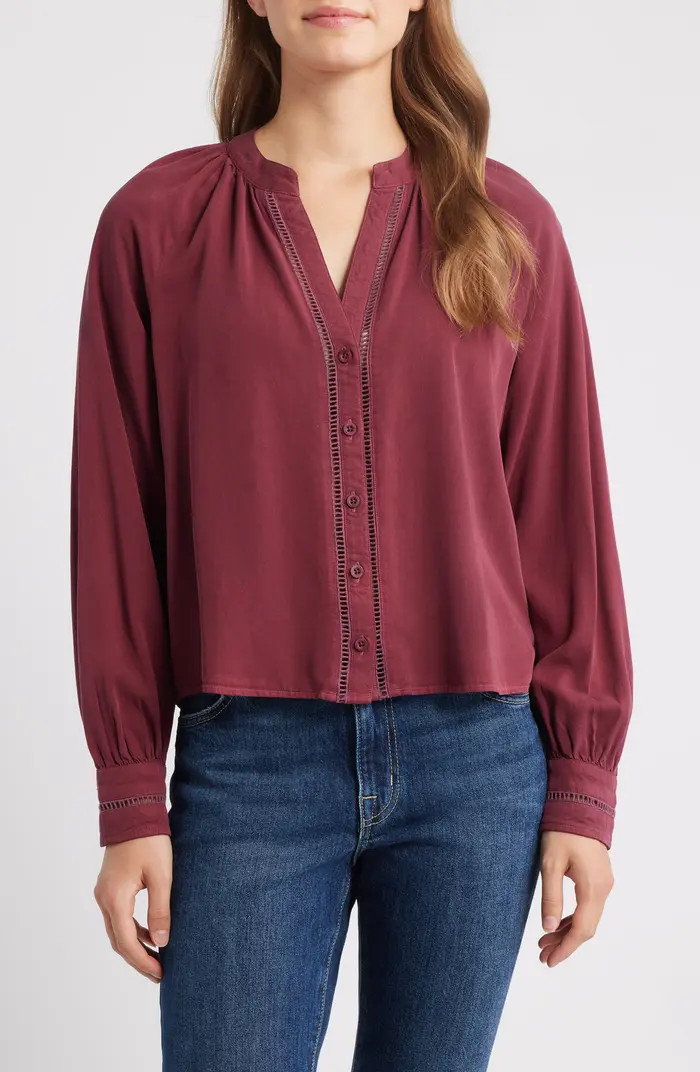Cloth & Stone Shirred Button-Up Shirt | Nordstrom | Nordstrom