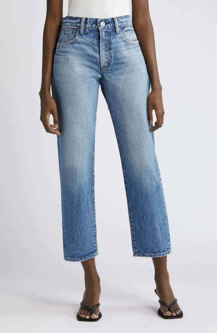 MOUSSY Maplecrest Crop Straight Leg Jeans | Nordstrom | Nordstrom