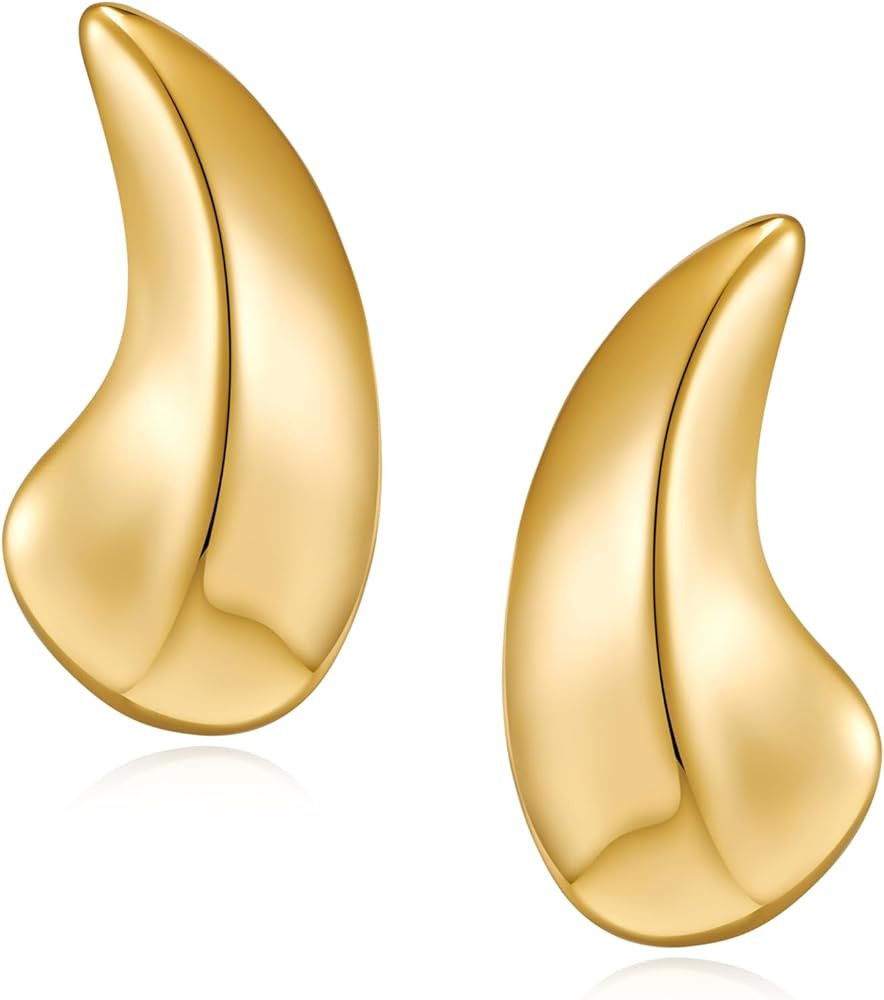 MUYAN Gold Silver Drop Earrings for Women Teardrop Earrings Fashion Jewelry Gift | Amazon (US)