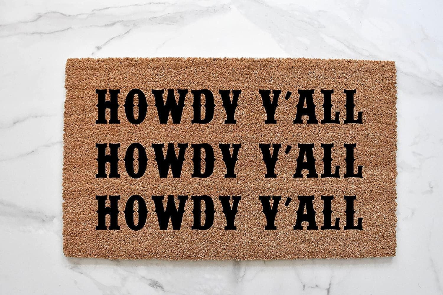 Howdy Y'all Doormat, Welcome Mat, Howdy Decor, Cute Doormat, Howdy, Cowboy Doormat, Outdoor Rug, ... | Walmart (US)