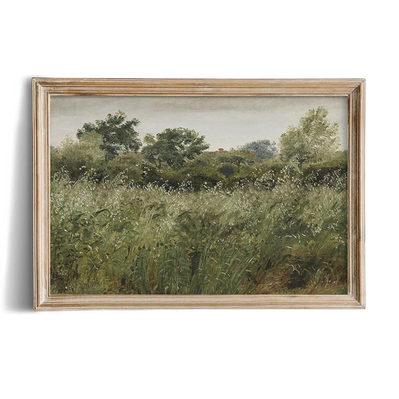 Rustic Farmhouse Wall Art Decor - 24x36 Large Unframed Rolled Canvas - Boho Landscape Picture - S... | Amazon (US)