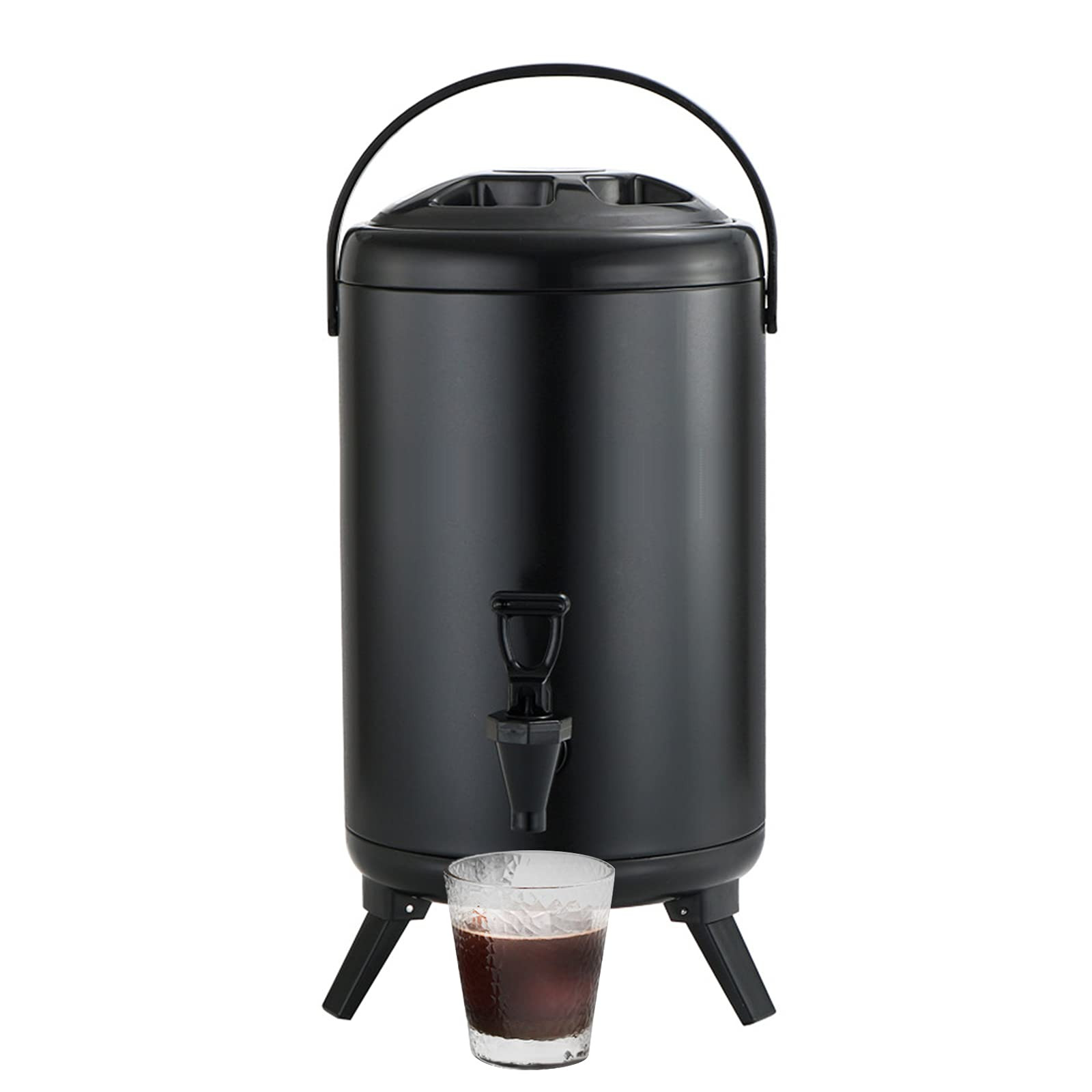 Stainless Steel Insulated Beverage Dispenser 10 Liter/2.64 Gallon with Spigot for tea, coffee, co... | Amazon (US)